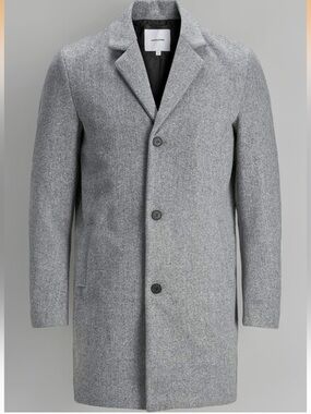 ASOS Jack & Jones Liam Men’s Coat in Gray Grey sz XXL